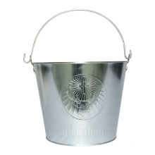 Popcorn Tin Bucket Metal Ice Bucket With Handle Ice Beer Tin Bucket